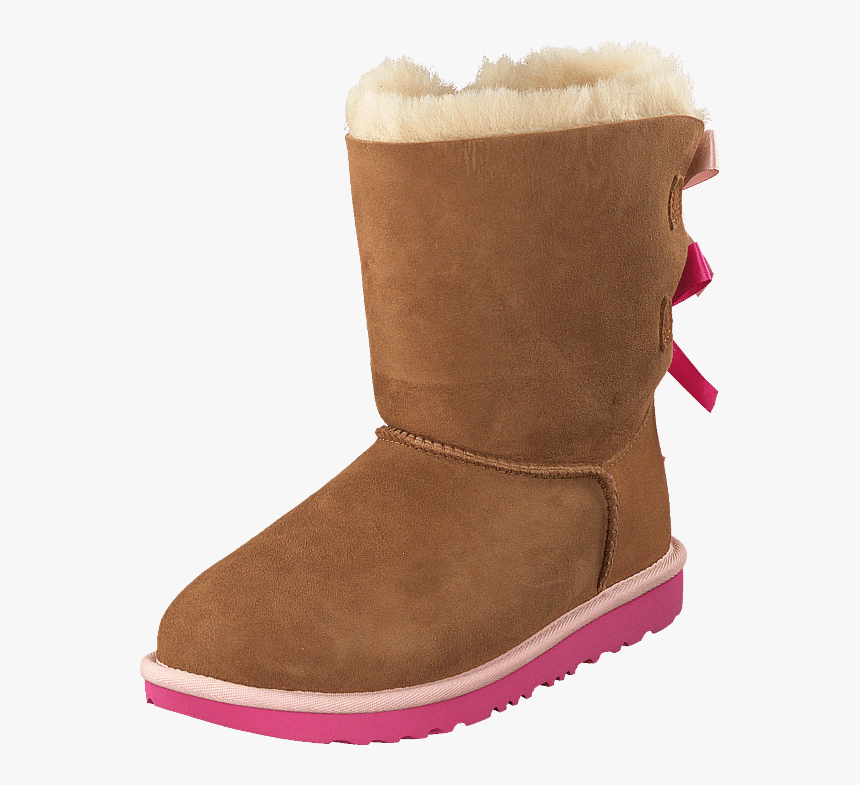Bailey Bow Ii Chestnut / Pink Azalea - Snow Boot, HD Png Download