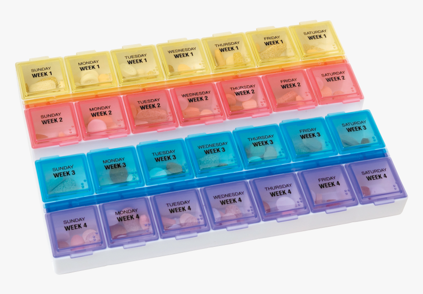 Monthly Pill Box, HD Png Download