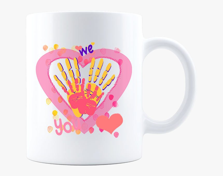 Transparent White Handprint Png - Mug, Png Download