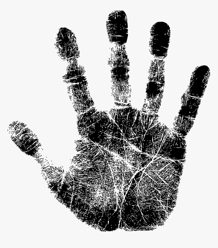 Impressão Digital Palma Da Mão, HD Png Download