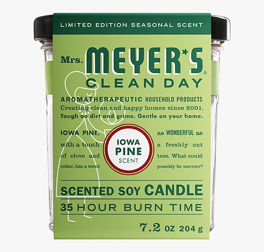 Mrs Meyers Iowa Pine Soy Candle Large - Mrs Meyers, HD Png Download
