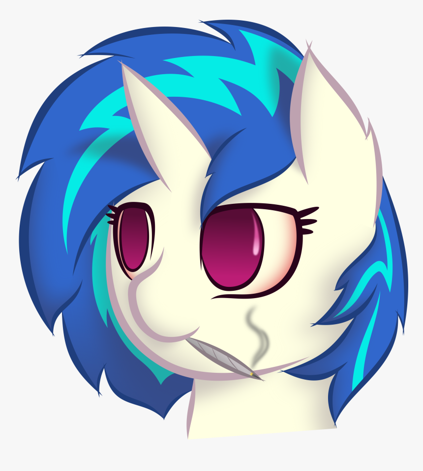 Scrapplejack, Bloodshot Eyes, Blunt, Dj Pon-3, Pony, - Cartoon, HD Png Download