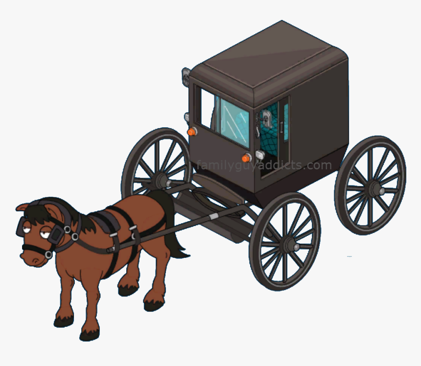 Amish Paradise Horse & Buggy “ - Wagon, HD Png Download