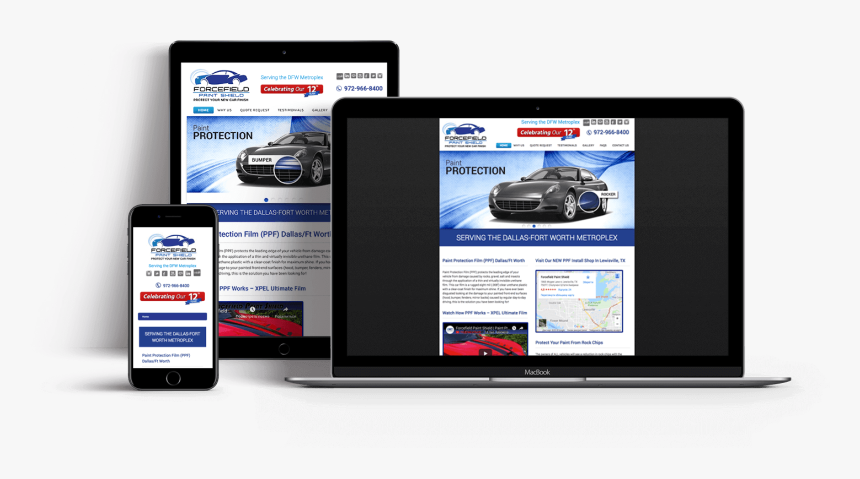 Image Of Mobile Responsive Website Design For Automotive - Web Design, HD Png Download