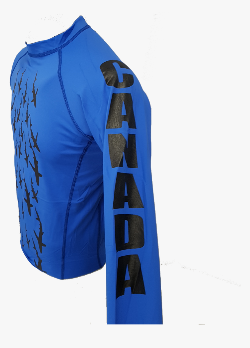 Blue Rashguard Left Side - Active Shirt, HD Png Download