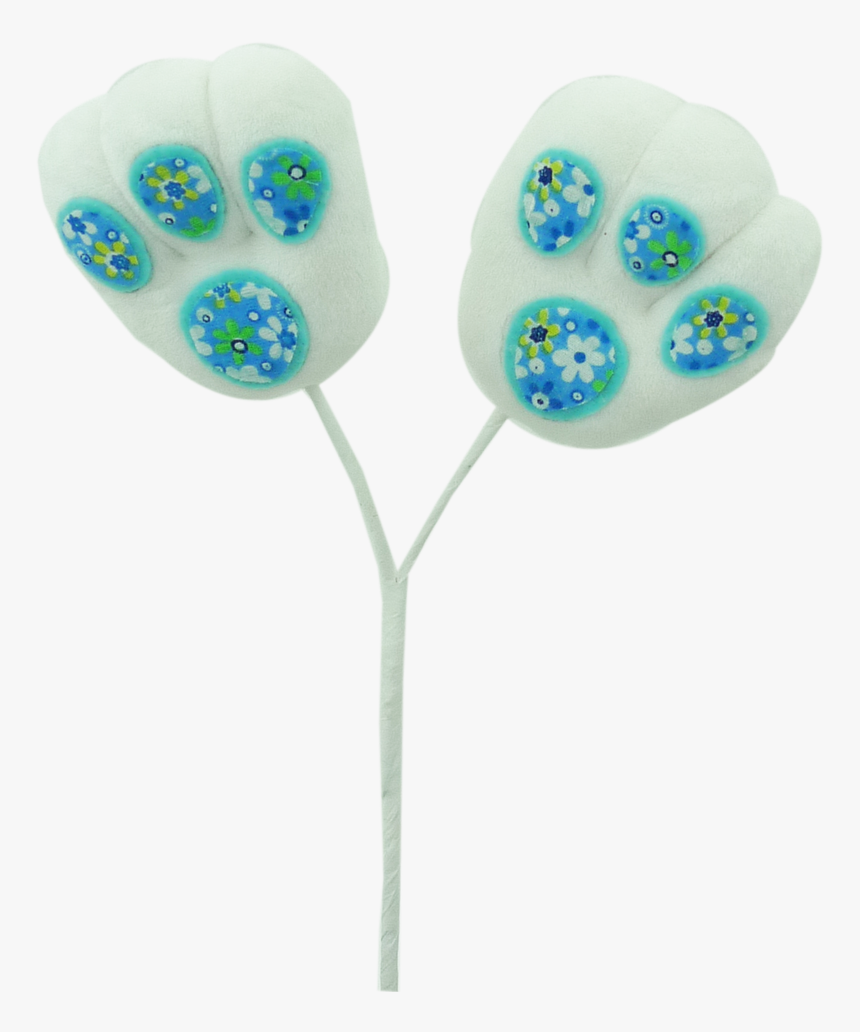 Plush Rabbit Paw Pick - Earrings, HD Png Download
