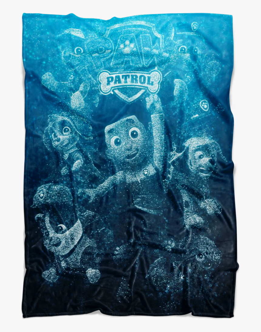 Paw Patrol Fleece Blanket Bubbles Blue Blanket - Paw Patrol, HD Png Download