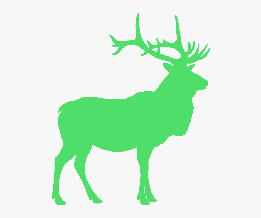 Elk Silhouette, HD Png Download