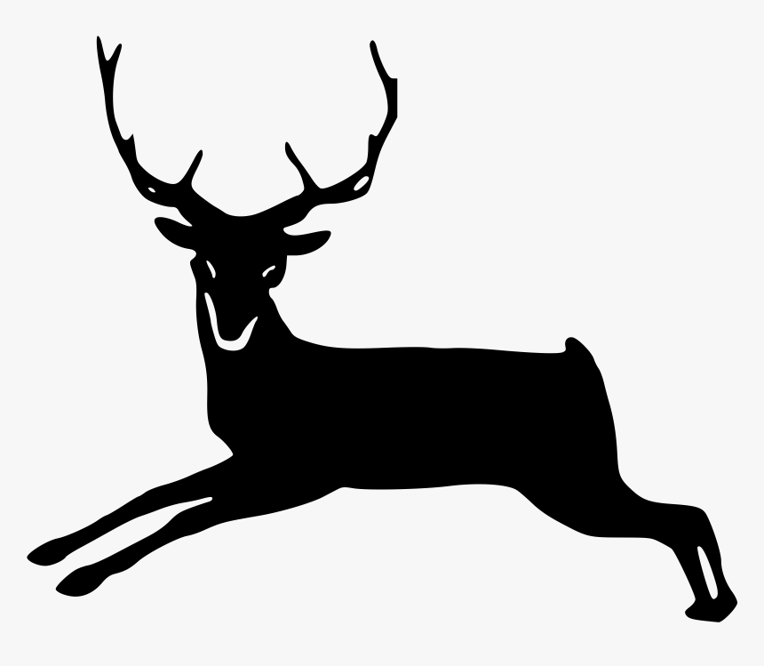 Silhouette Clip Art At - Antler, HD Png Download
