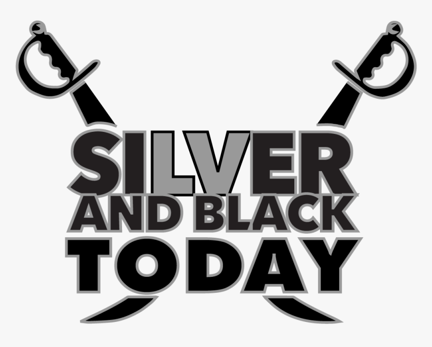 Silver And Black Raiders Png, Transparent Png