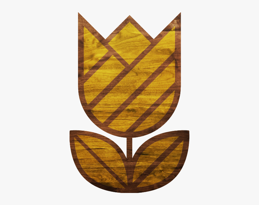 Abstract Tulip Wood Texture - Emblem, HD Png Download