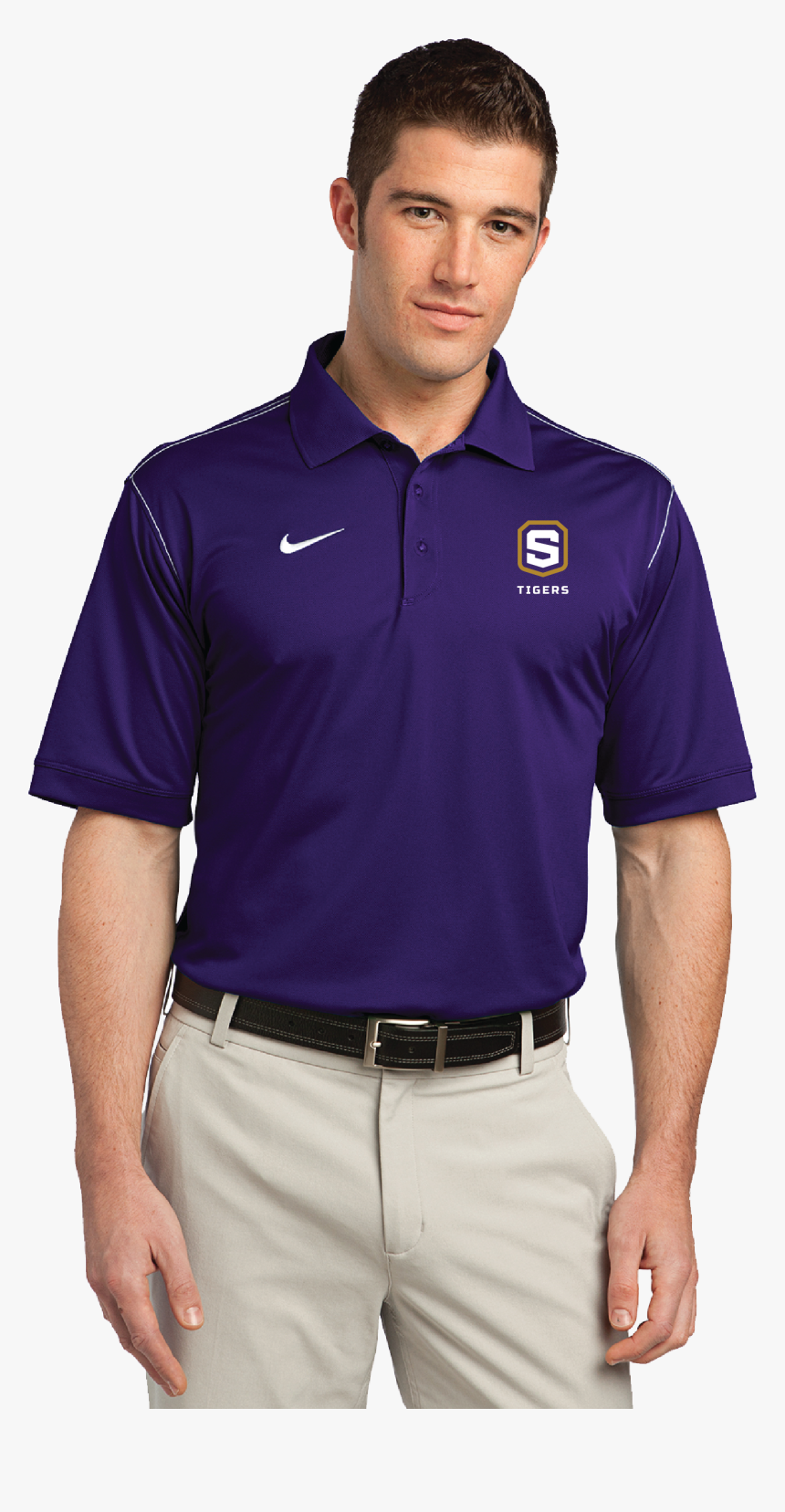 Nike Dri-fit Swoosh Pique Polo 
 Class - Nike Golf Polo Green, HD Png Download