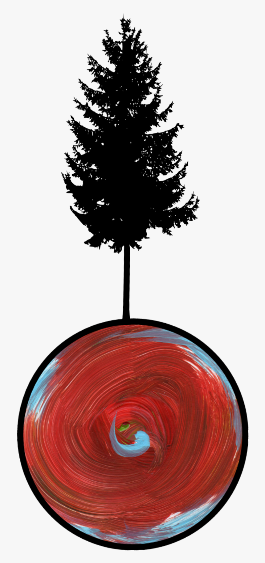 #tree #painting #brush #silhouette #myjob #4asno4i - Trees Silhouette Hd, HD Png Download