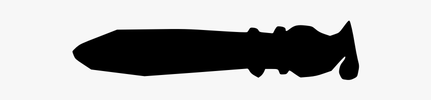 Paint Brush Silhouette - Dagger, HD Png Download