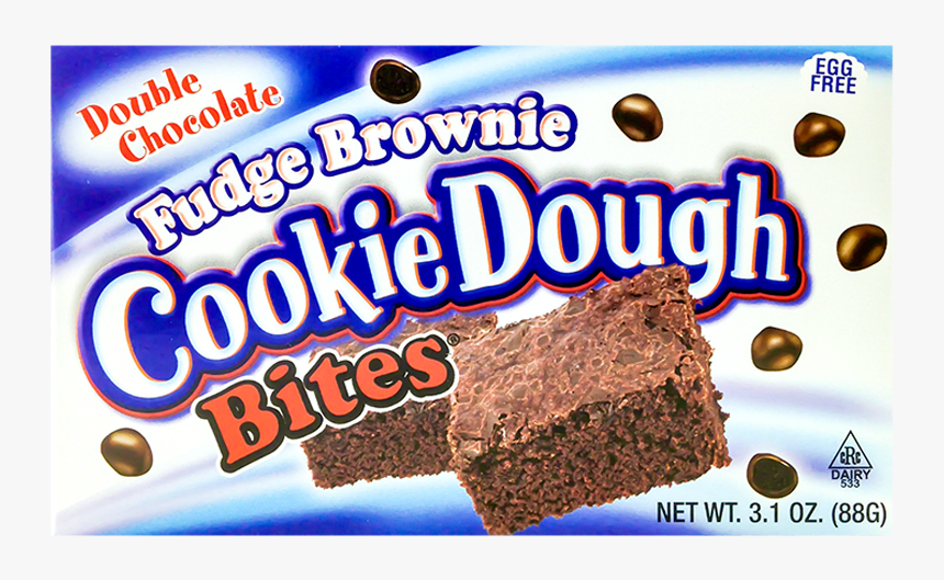 Cookie Dough Bites Fudge Brownie 88g Front - Snack Cake, HD Png Download