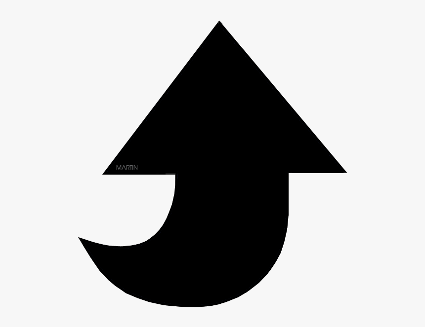 Arrows Clip Art By Phillip Martin, Black Arrow Vector - Crescent, HD Png Download