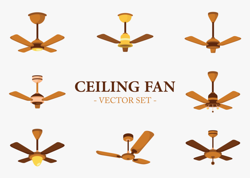 Ceiling Fan Icons Vector, HD Png Download