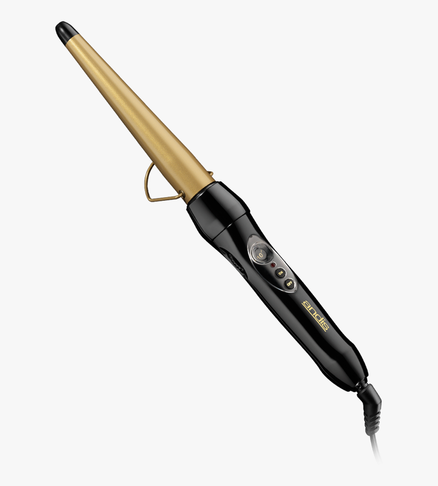 Andis High Heat Gold Ceramic Conical Curling Wand, - Andis Curling Wand, HD Png Download