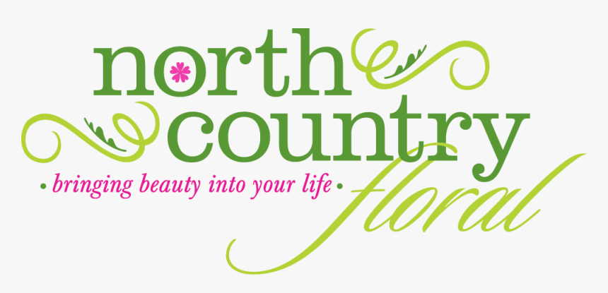 North Country Floral - Calligraphy, HD Png Download