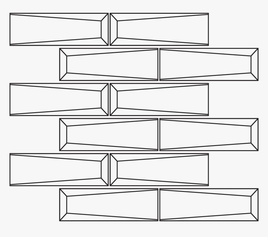 Brick Mosaic - Line Art, HD Png Download