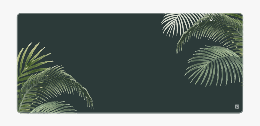 Botanical Dark Deskmat - Blue Whale, HD Png Download