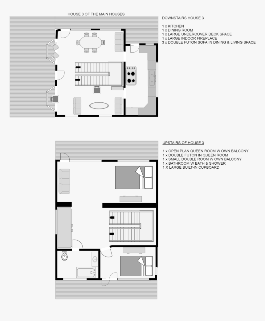 House 3 Floor Plan-4 - Floor Plan, HD Png Download