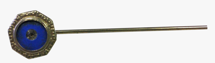 Royal Blue Vintage Fashion Pin With Octagon Shape - Rifle, HD Png Download