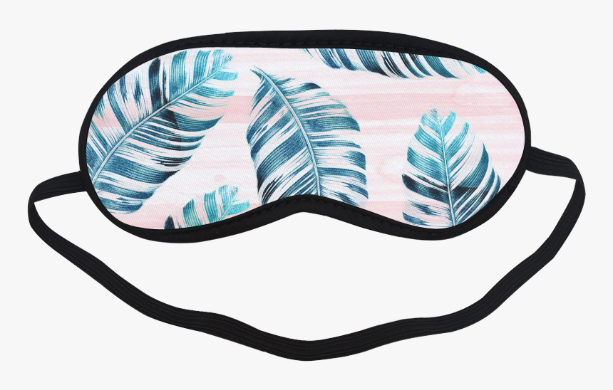 Tropical Leaves Sleeping Mask - Cartoon Cute Cartoon Sleeping Mask Transparent, HD Png Download