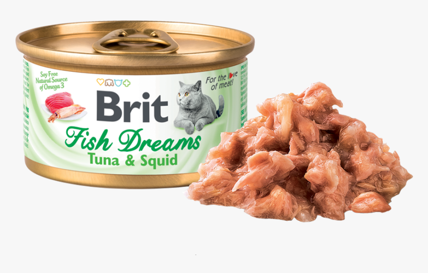 Brit Fish Dreams Tuna & Squid - Brit Care, HD Png Download