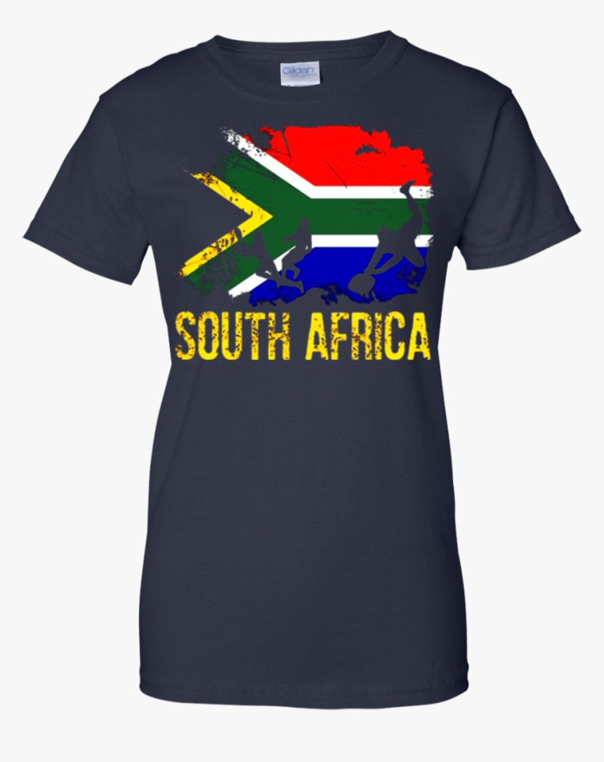 South African Flag Rugby Players T-shirt - T-shirt, HD Png Download