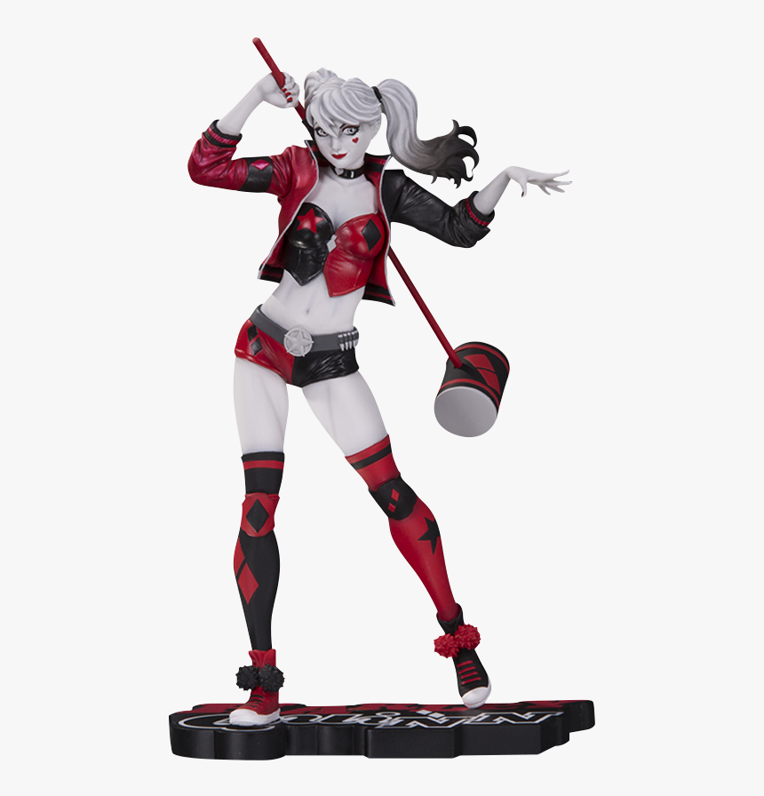 Transparent Harley Quinn Clipart - Harley Quinn Red White & Black By Philip Tan Statue, HD Png Download