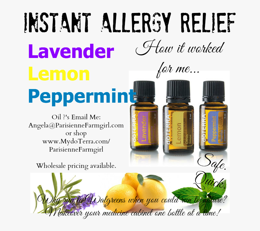 Instant Allergy Relief Doterra Tuesday - Doterra Essential Oils, HD Png Download