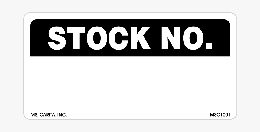 Stock Number Labels, 2 Inch X 4 Inch, 500 Per Roll - Shoyoroll Gi, HD Png Download