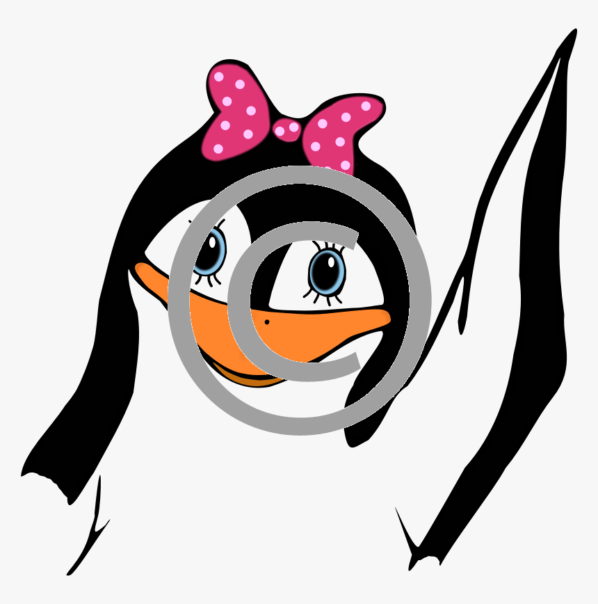Girl Penguin Clip Art, HD Png Download