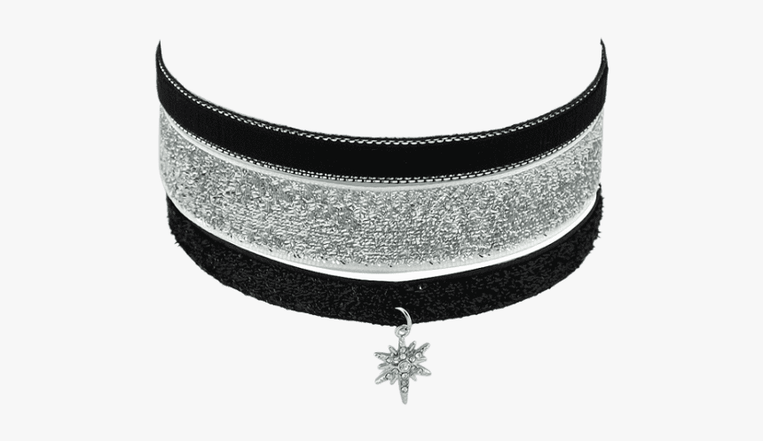 Women Star Faux Leather Choker Necklace Set - Choker, HD Png Download
