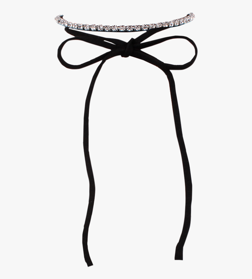 Rhinestone Wrap Choker Necklace - Wrap Choker Png, Transparent Png