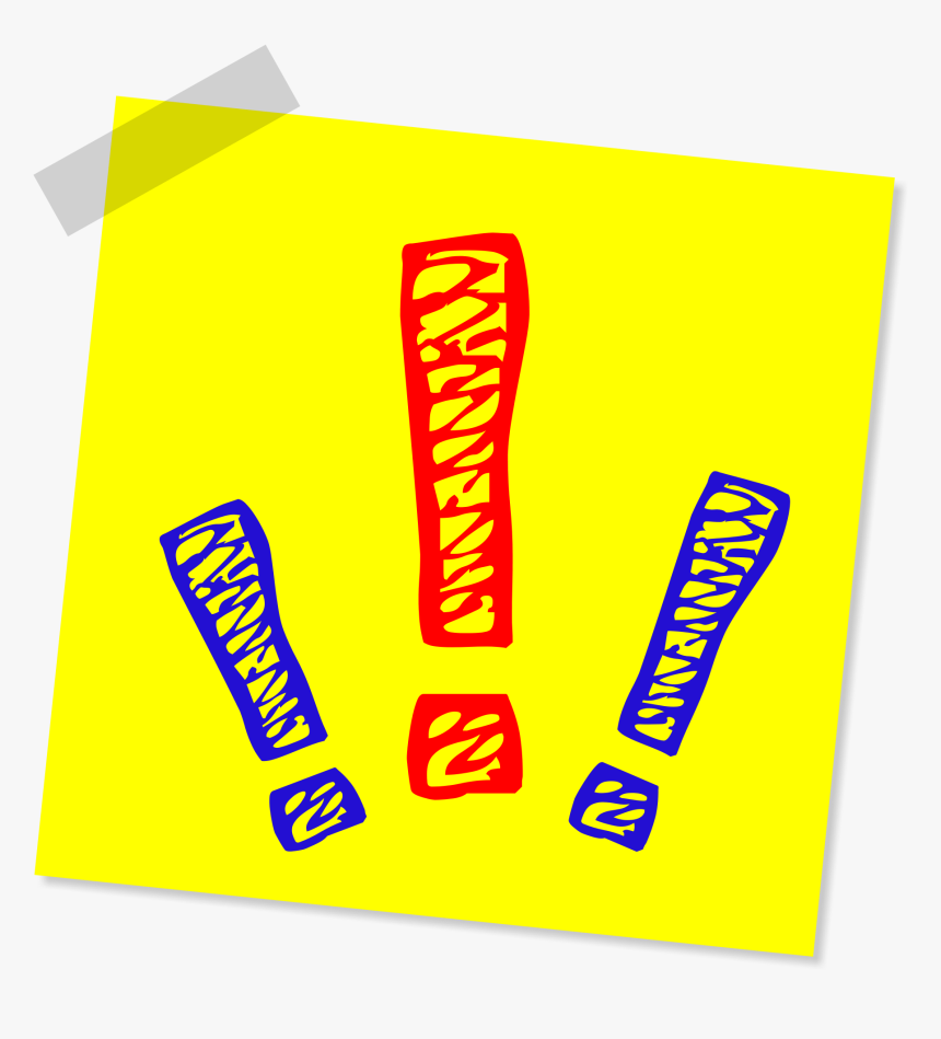 Exclamation Point Attention Exclamation Free Photo - Photograph, HD Png Download