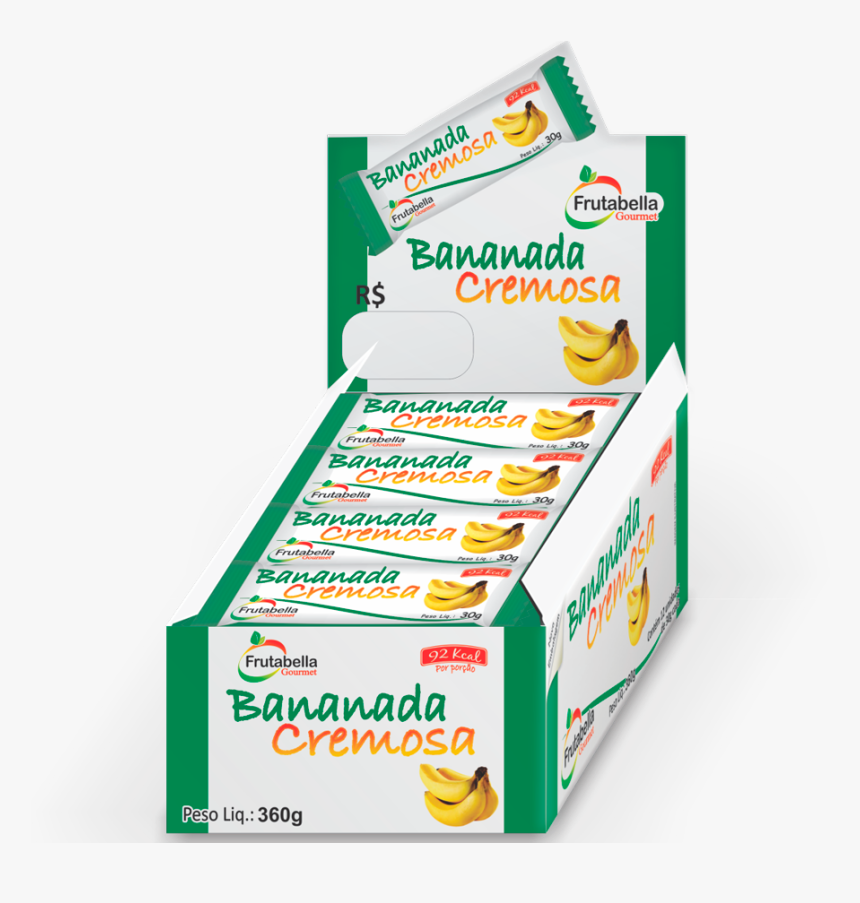 Bananada Frutabela - Caixa Bananinha Frutabella, HD Png Download