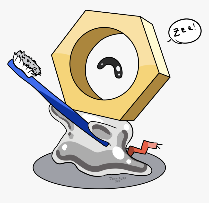 Meltan Reminds You To Brush Your Teeth And Go To Sleep - Meltan Transparent, HD Png Download