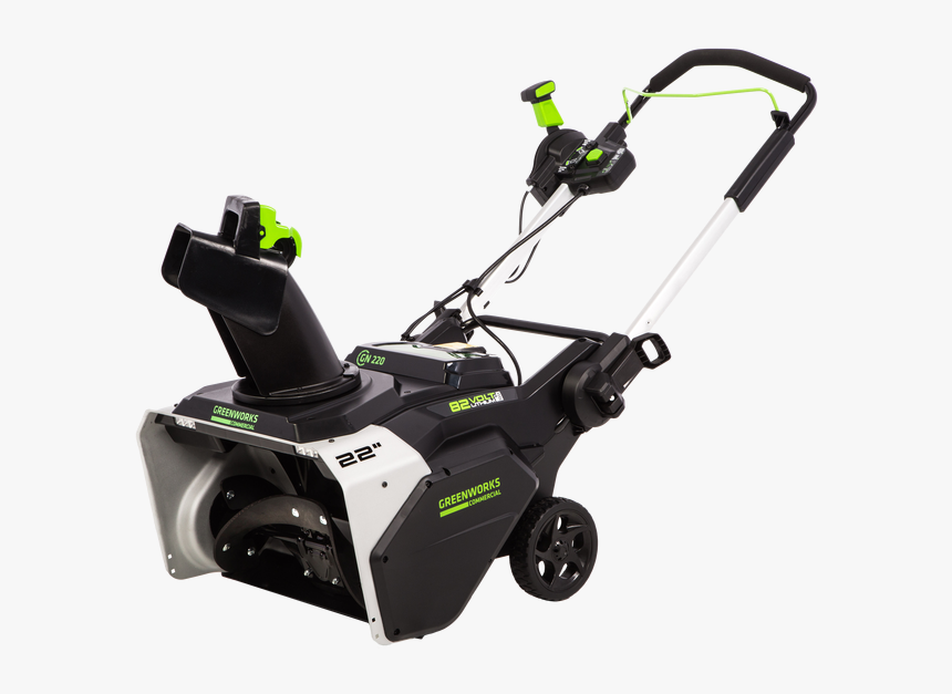 Commercial Greenworks Single Stage Snowblower 
 Title - Greenworks 82v Snow Blower, HD Png Download