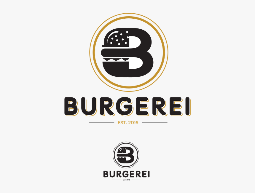 Burger With Crown Clipart Banner Transparent Library - Burger Logo, HD Png Download