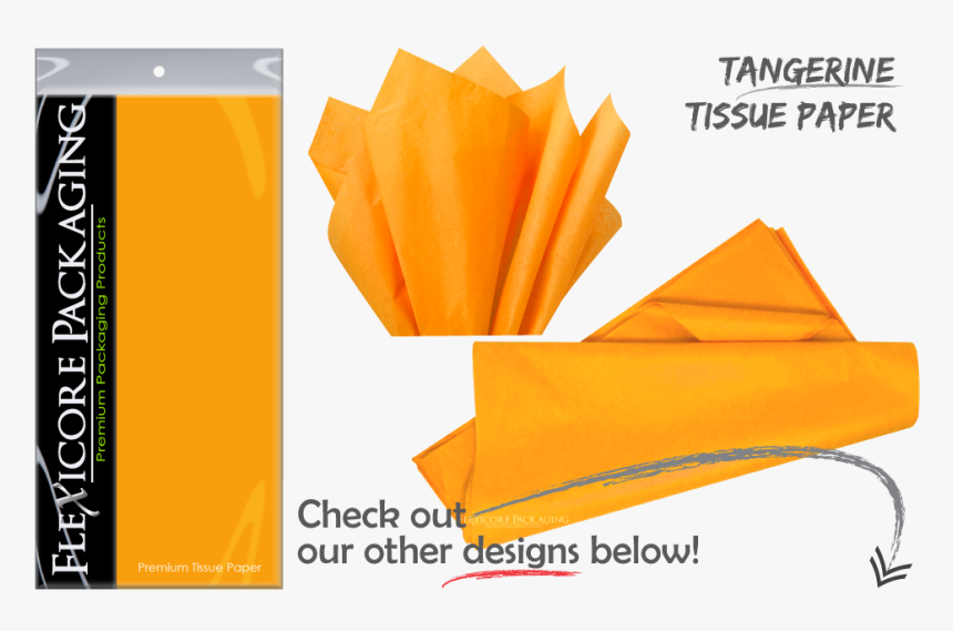 Tangerine Orange Bright Peach Gift Wrap Paper Tissue - Askpcexperts, HD Png Download