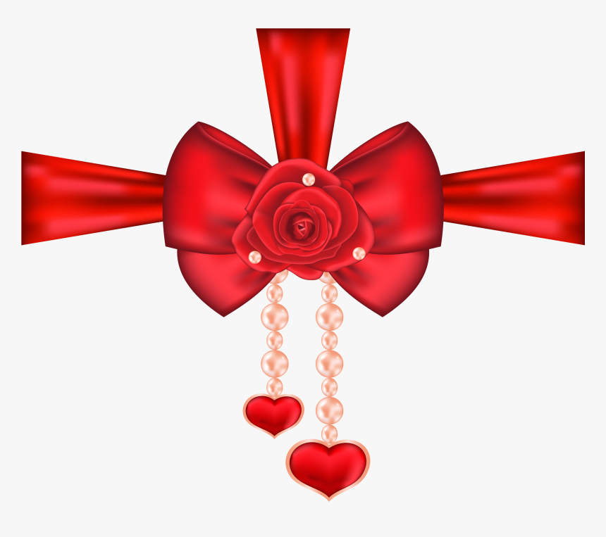 Ribbon Clipart, Silver Bow, Christmas Ribbon, Christmas - Clipart Transparent Valentines Day Logo Transparent, HD Png Download