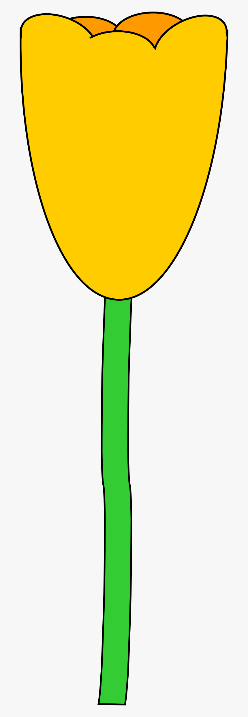 This Free Icons Png Design Of Yellow Tulip - Yellow Tulip Clipart, Transparent Png