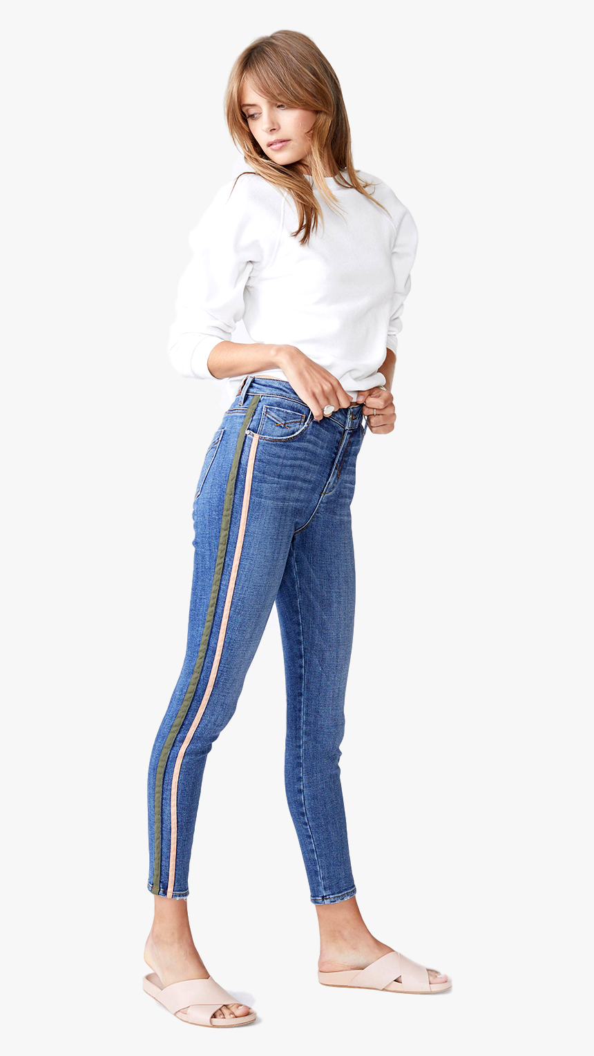 Olivia High-rise Skinny - Photo Shoot, HD Png Download