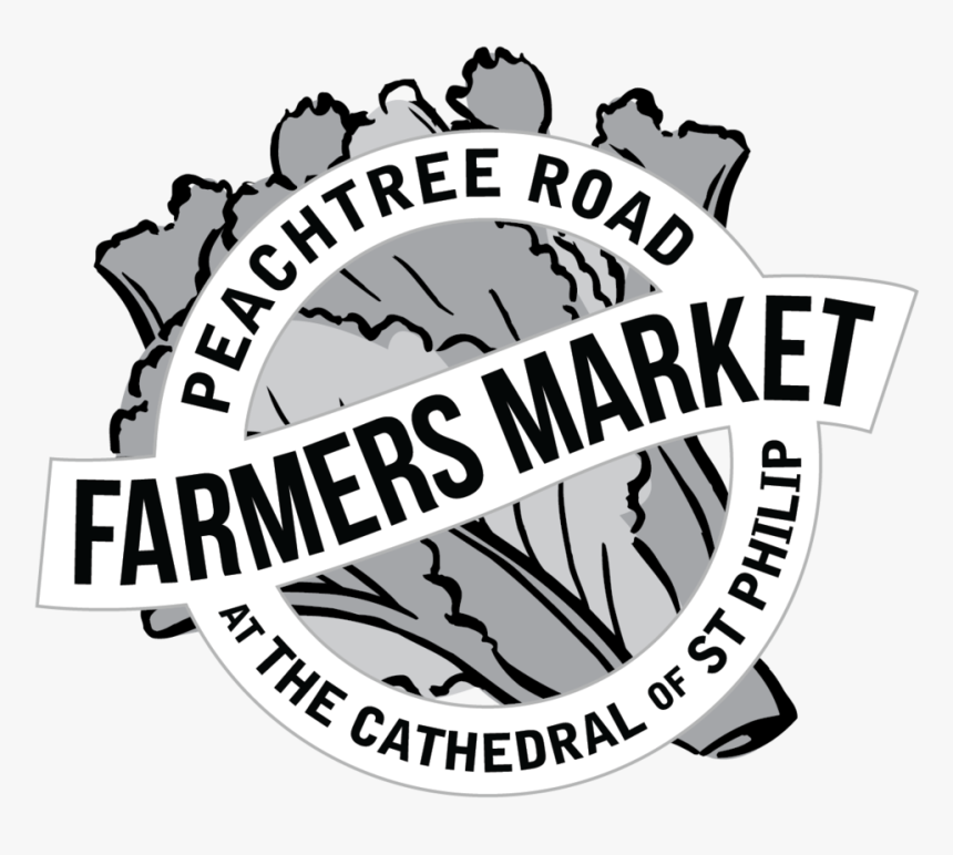 Peachtree Road Farmers Market Black And White, HD Png Download