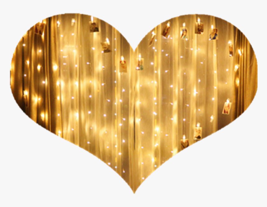 Heart-shaped Star Decoration Christmas Lights Flashing - Heart, HD Png Download