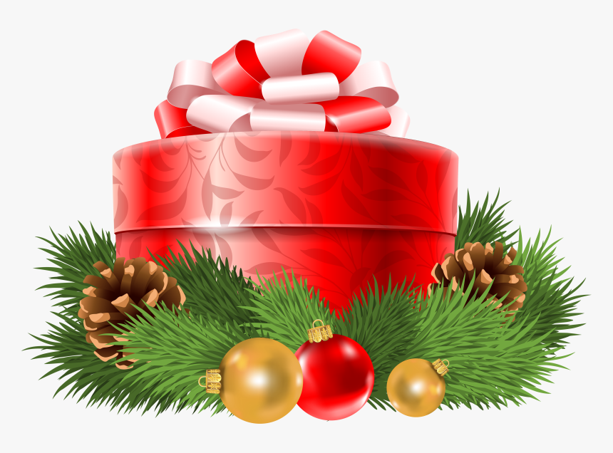 Transparent Christmas Red Gift Decor Png Clipart​ - Открытки С Наступающим Новым Годом, Png Download