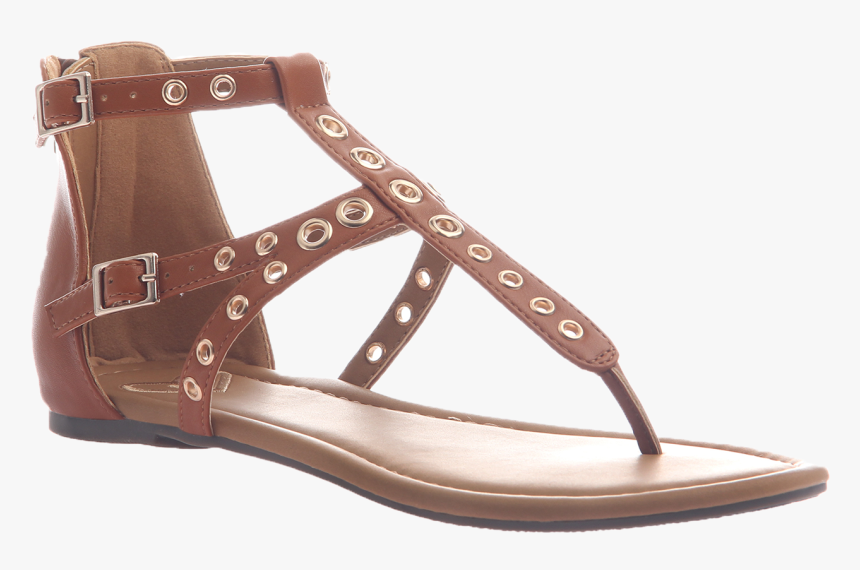 Augusta In Tobacco Flat Sandals - Sandal, HD Png Download