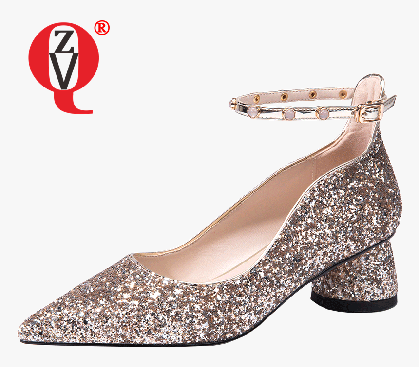 Zvq Spring New Fashion Women Pumps Outside Mid Heels - Basic Pump, HD Png Download
